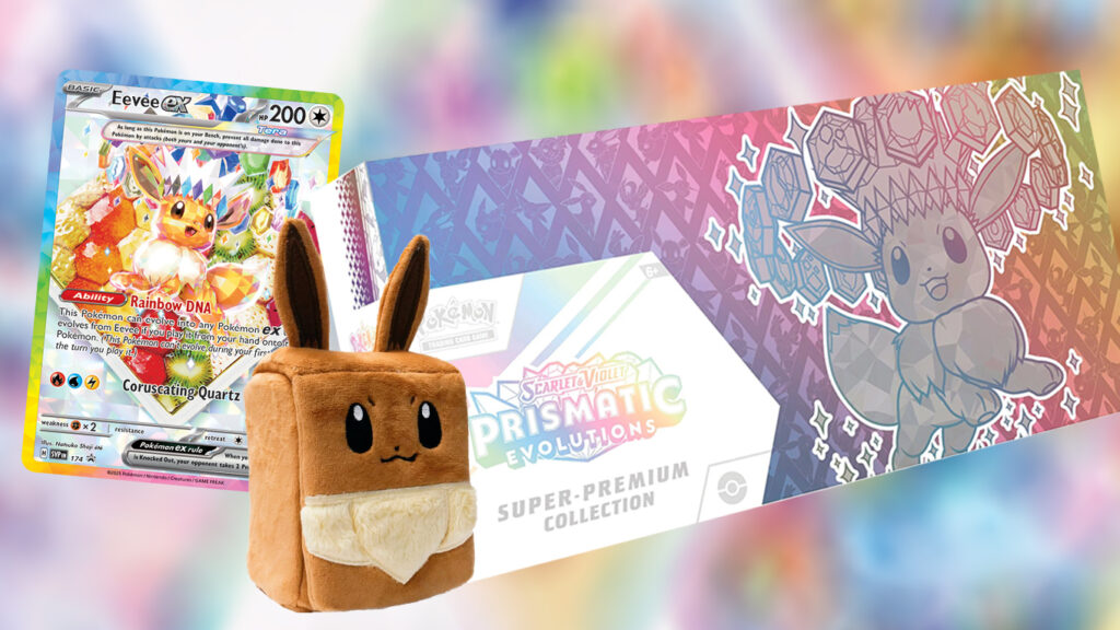 EB Games will host today’s Pokémon TCG Prism Evolution Super Premium Collection for EB World Plus members