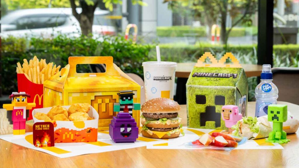 Two incredible Minecraft movie meals have arrived at Macca